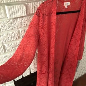 LuLaRoe coral lace Sarah